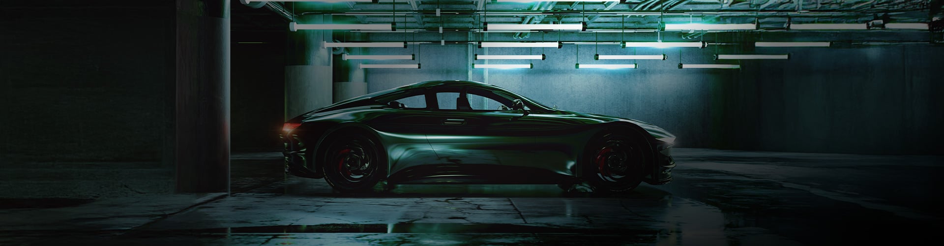 Sports car on track