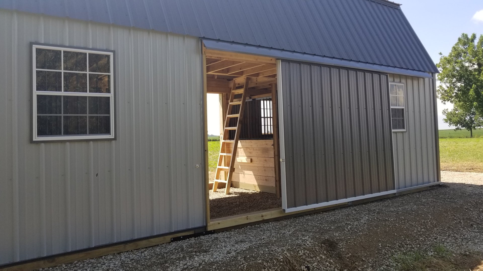 Custom Amish-built horse barn and structures