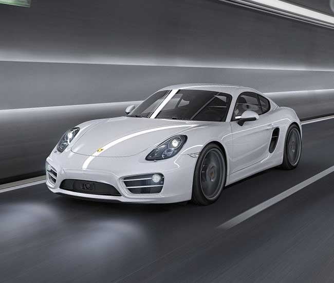 White Car right view