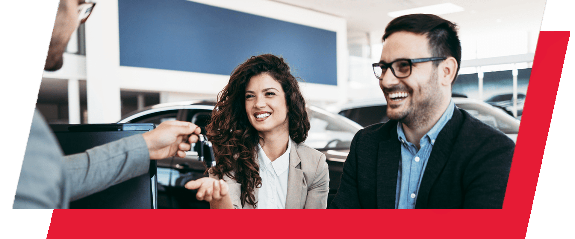 Customer signing finance documents