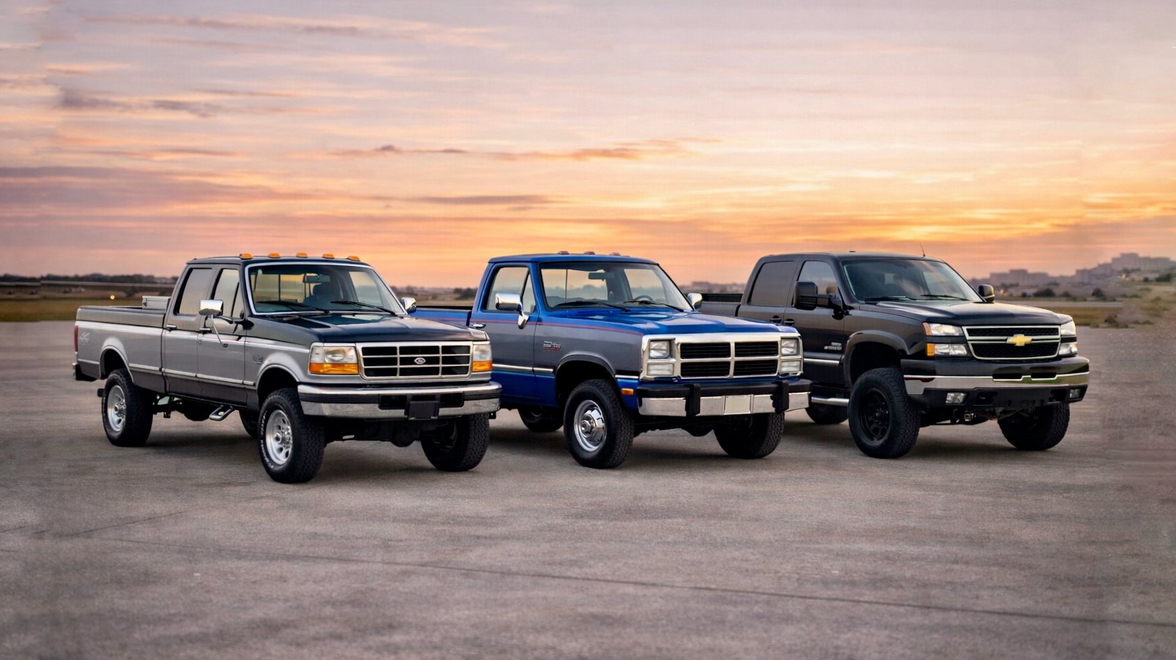 Ford Powerstroke, Dodge Cummins, and Chevy Duramax diesel trucks at RBP Automotive Inc.