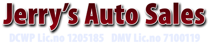 JERRY'S AUTO SALES