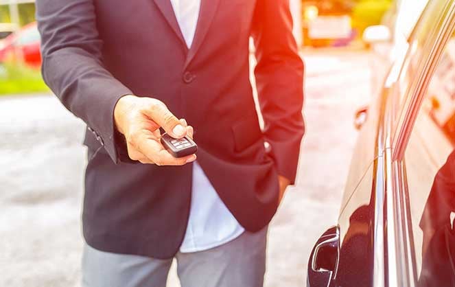 Woman and Man in Car